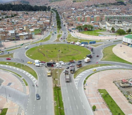 Imagen de las vías de Bogotá