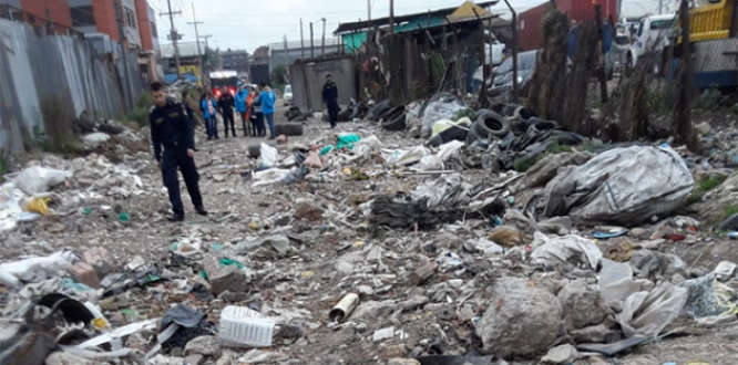 Lugar lleno de basura