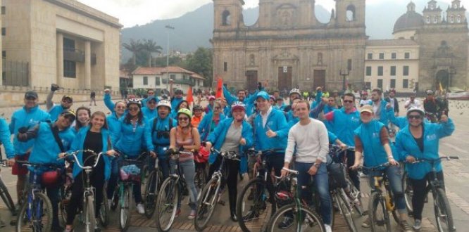 Imagen equipo de Fontibón en campaña Te reto a moverte