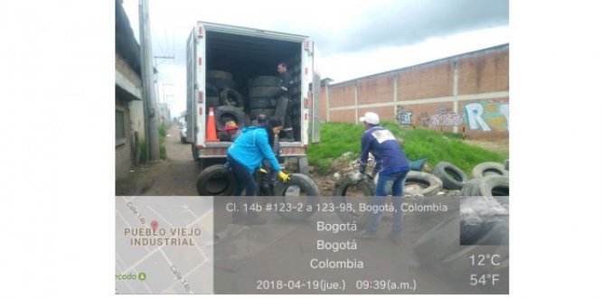 Imagen de recolección de llantas