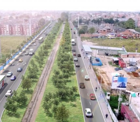 avenida Ferrocarril, en Fontibón