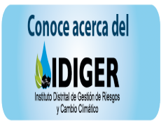 Benner Página  Instituto Distrital de Gestión de Riesgos y Cambio Climático - IDIGER