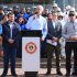 Alcalde mayor y secretarios en rueda de prensa