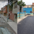 antes y después de la vía