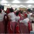 Imagen de reunión mujeres bailando cumbia